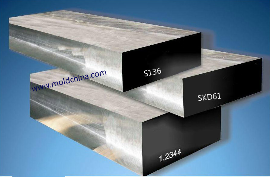 The steels for plastic injection mold