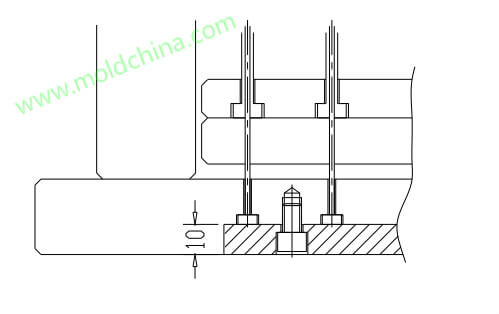 ejector sleeves fixation in plastic injection mold ejector sleeves fixation in plastic injection mold